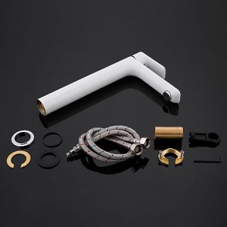 Смеситель для раковины Gappo G1048-2 белый/хром